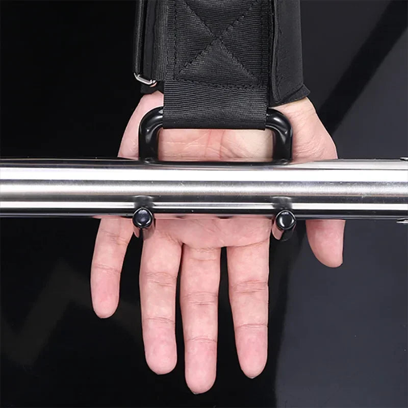 1PC Weight Lifting Hooks Hand-Bar Wrist Straps Gym Fitness Hook Weight Strap Pull-Ups Power Lifting Gloves for Weight Training