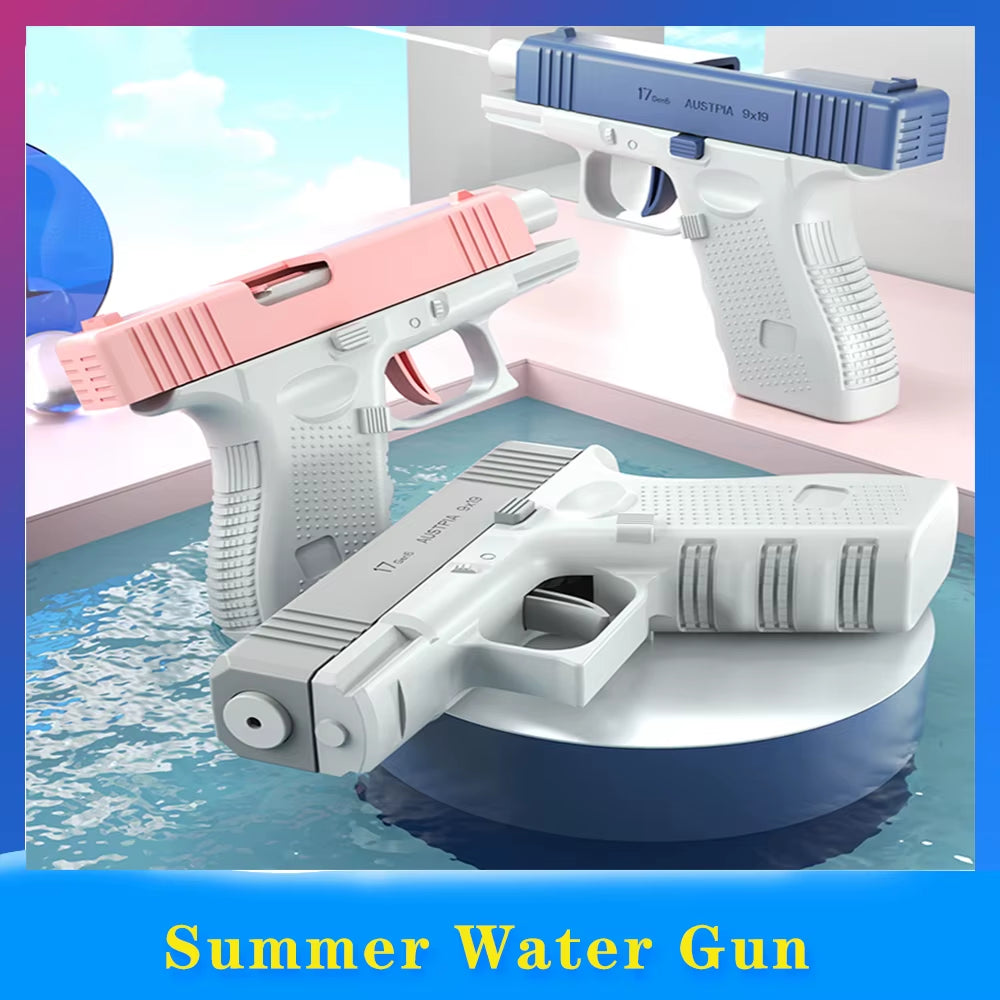 Summer Water Gun Non Electric Pistol High-Pressure Full Automatic Shooting Water Beach Toy Gun for Kid Children Boys Girls