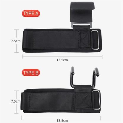 1PC Weight Lifting Hooks Hand-Bar Wrist Straps Gym Fitness Hook Weight Strap Pull-Ups Power Lifting Gloves for Weight Training