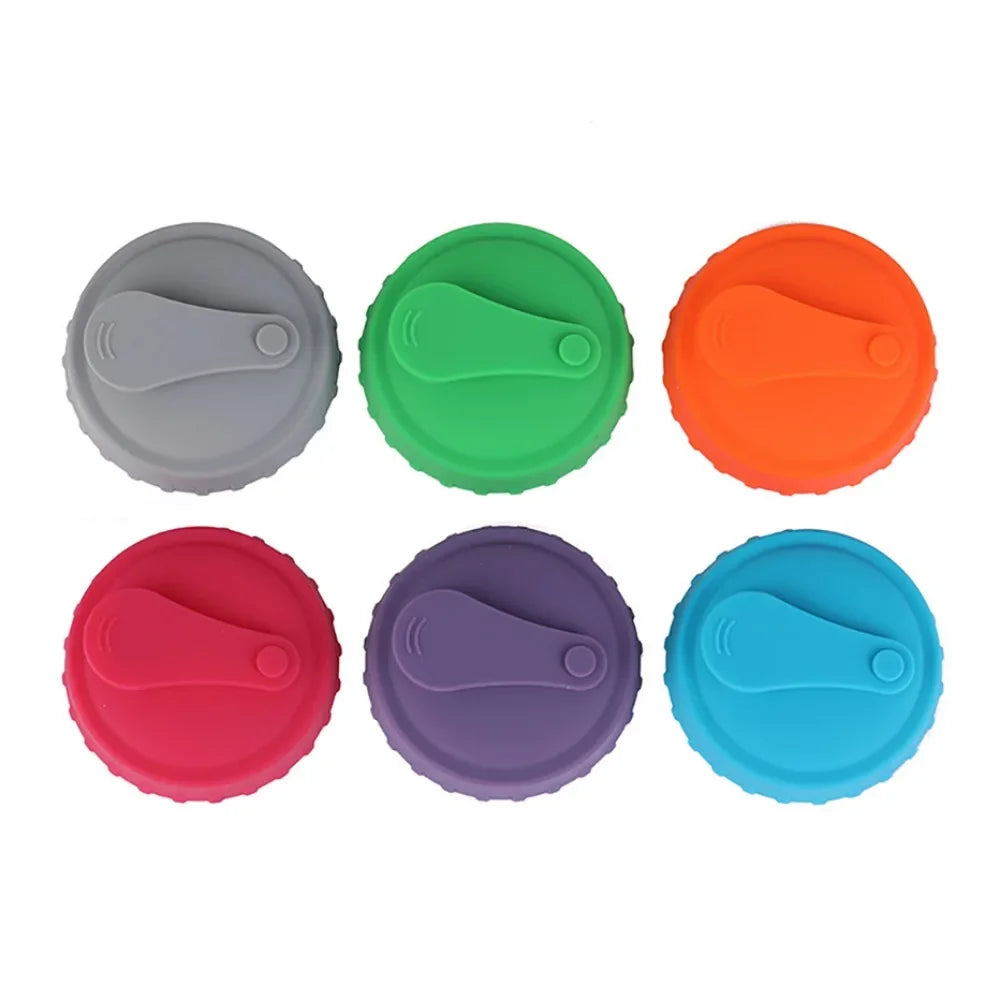 Silicone Soda Can Lid Reusable Can Stopper for Soda Beer Drinks Juice Coke Beverage Cap Fits Standard Coke Can
