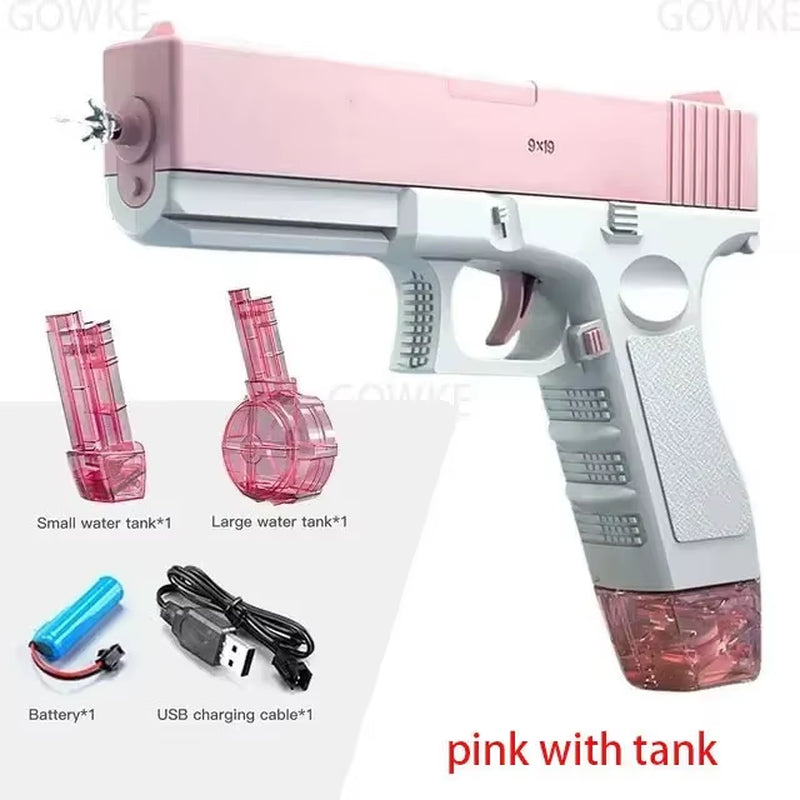 Summer Water Gun Non Electric Pistol High-Pressure Full Automatic Shooting Water Beach Toy Gun for Kid Children Boys Girls