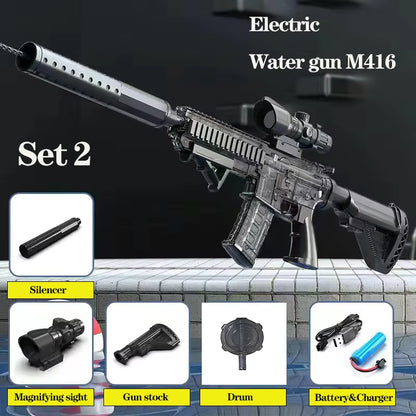 Summer Water Gun Non Electric Pistol High-Pressure Full Automatic Shooting Water Beach Toy Gun for Kid Children Boys Girls