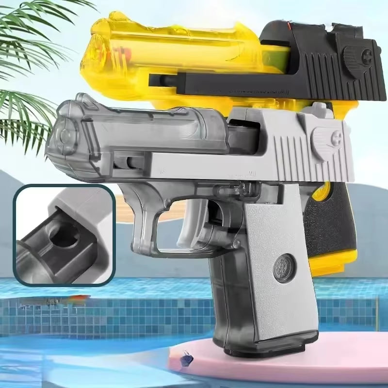 Summer Water Gun Non Electric Pistol High-Pressure Full Automatic Shooting Water Beach Toy Gun for Kid Children Boys Girls