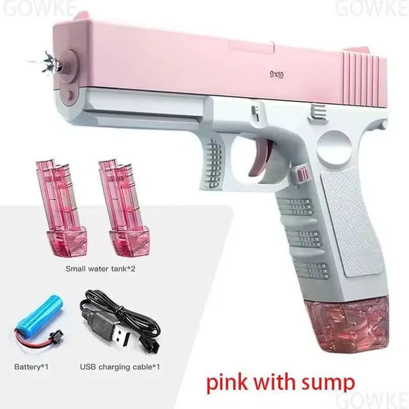 Summer Water Gun Non Electric Pistol High-Pressure Full Automatic Shooting Water Beach Toy Gun for Kid Children Boys Girls